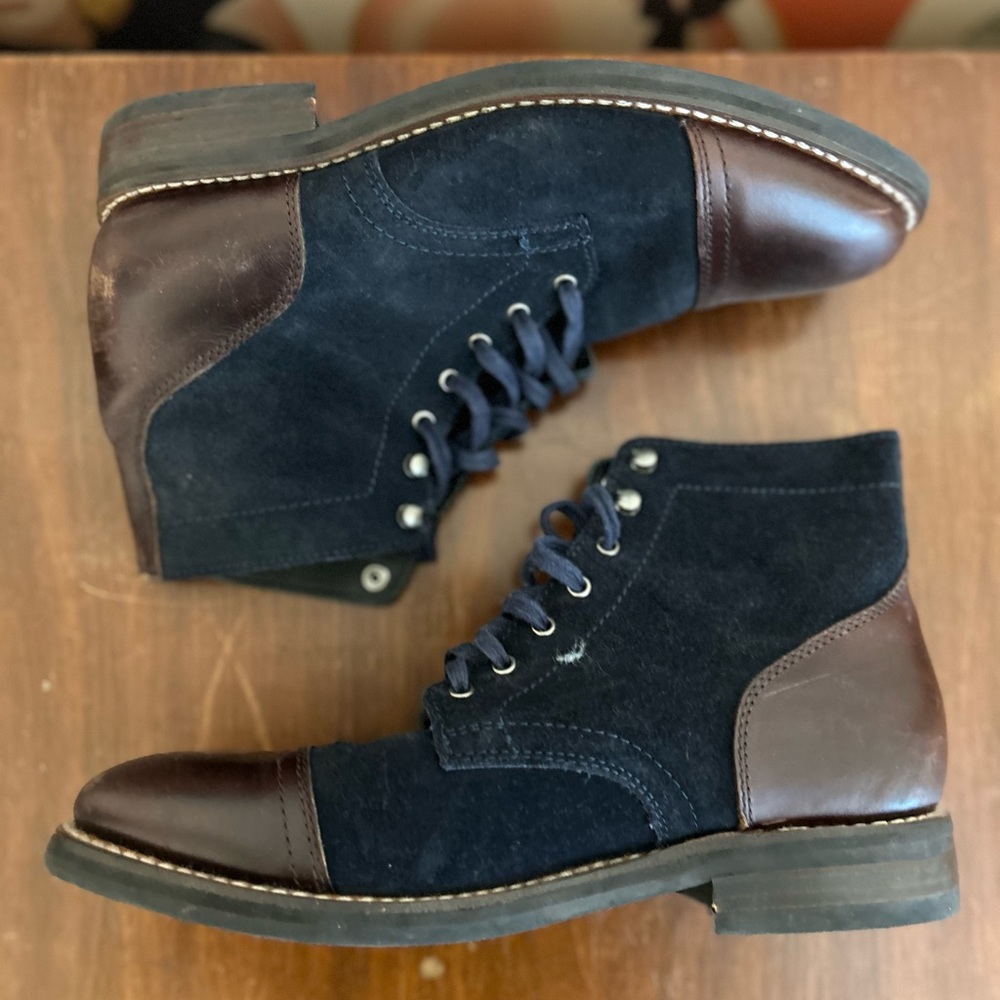 Thursday Boots Captain in Midnight Blue Suede US Men’s Size 10